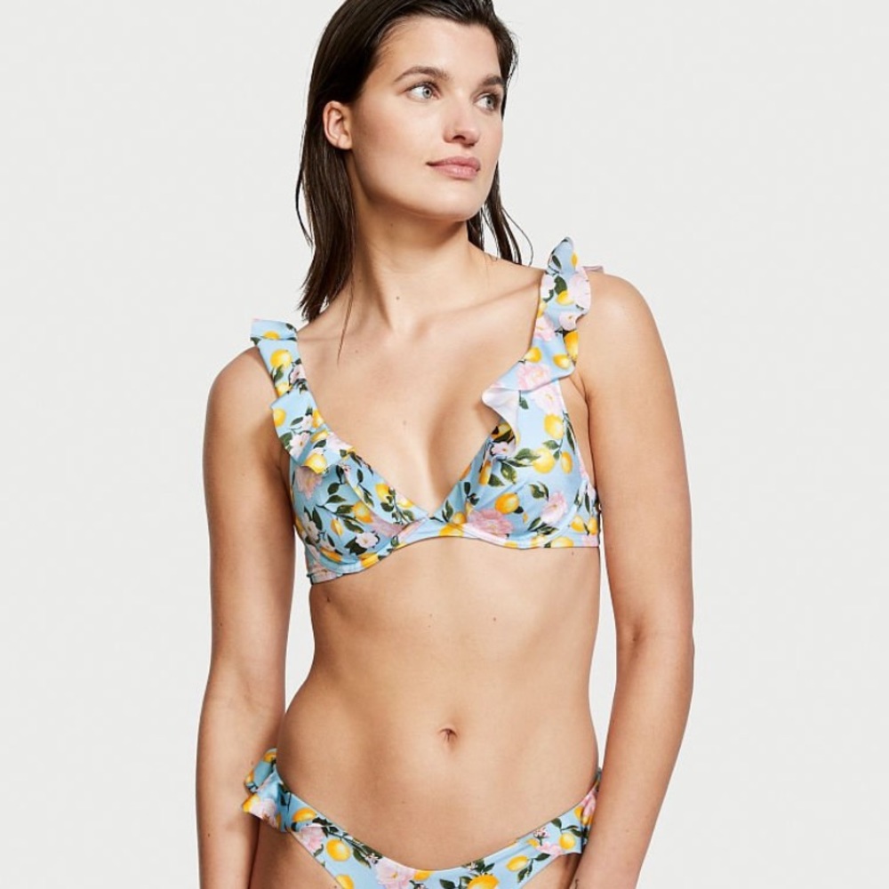 Victoria’s Secret Swim Ruffle Plunge Bikini Top